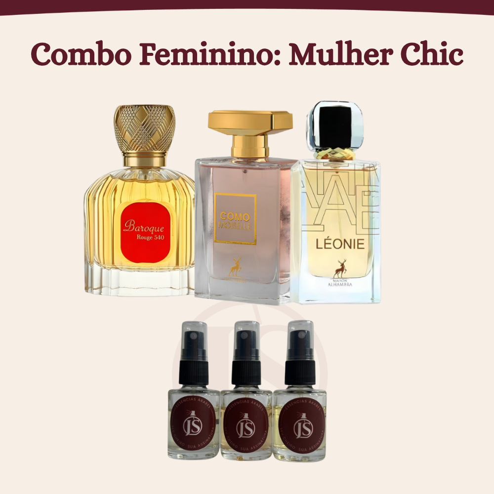 Combo Mulher Chic | Baroque • Como Moiselle • Léonie