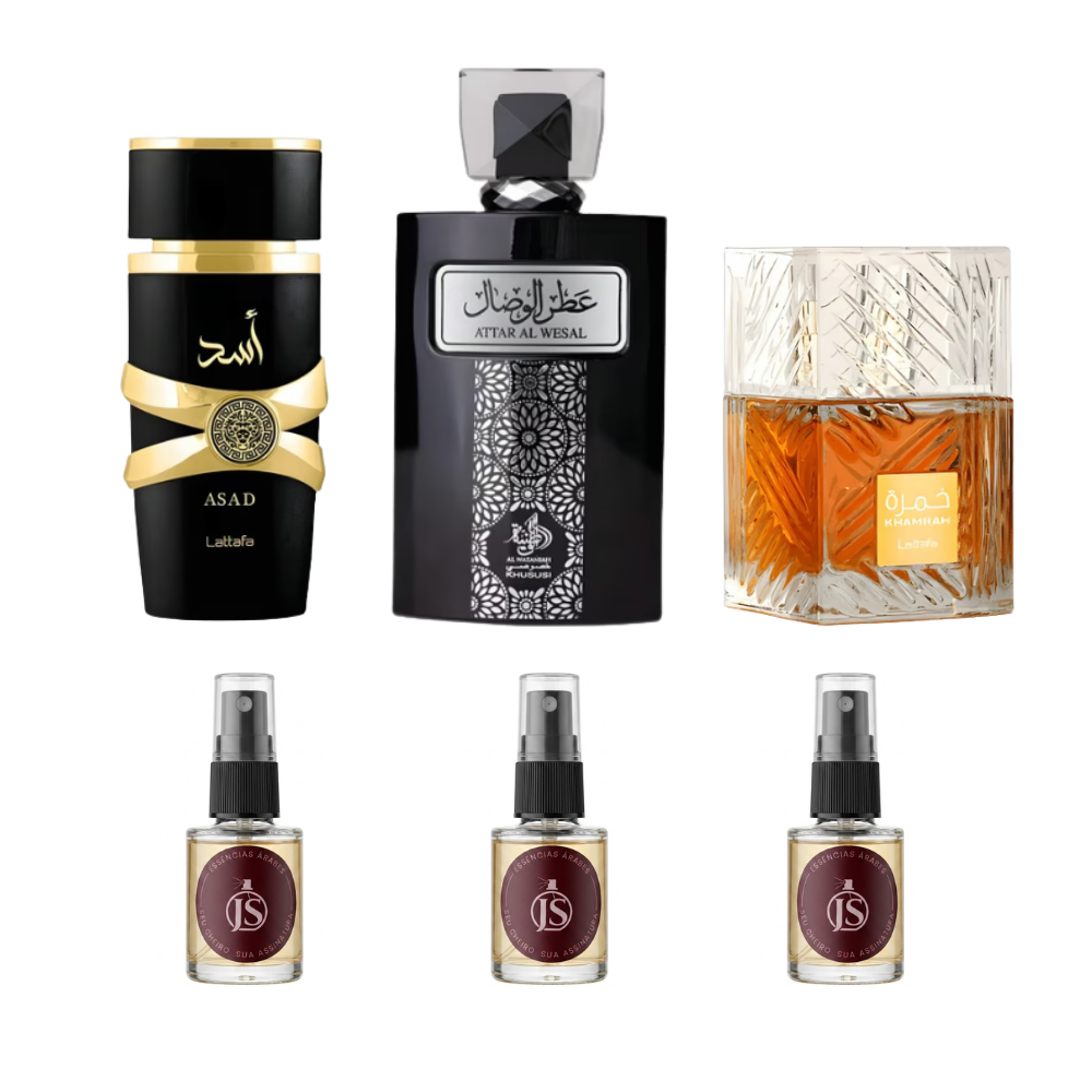 Combo Homem Marcante | Asad • Attar Al Wesal • Khamrah