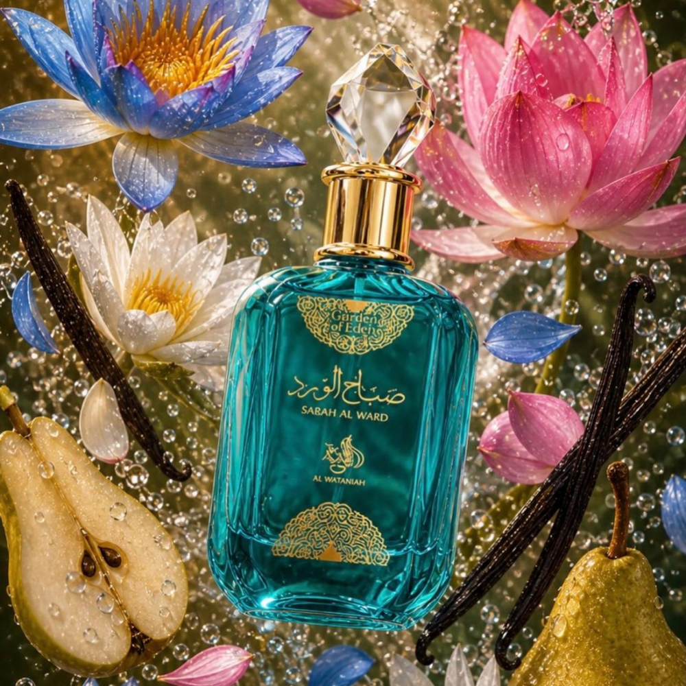 Sabah Al Ward Garden of Eden | 100ml Feminino EDP – Al Wataniah (Original)