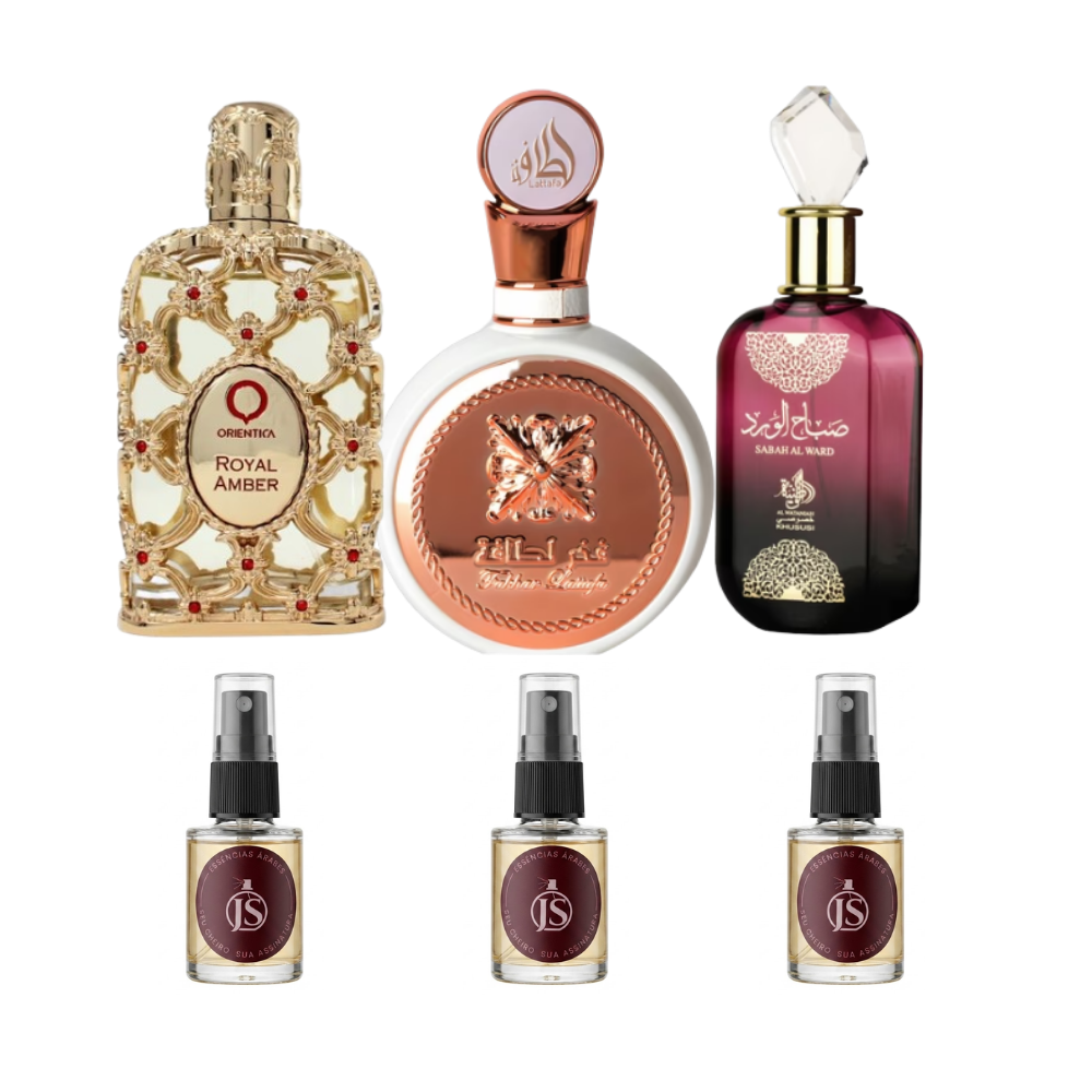 Combo Poder da Sedução | Royal Amber • Fakhar Rose • Sabah Al Ward