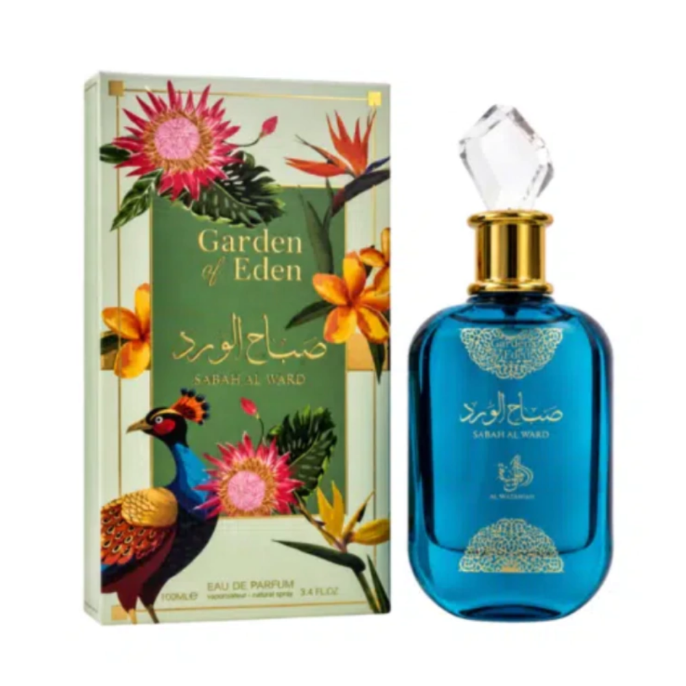 Sabah Al Ward Garden of Eden | 100ml Feminino EDP – Al Wataniah (Original)