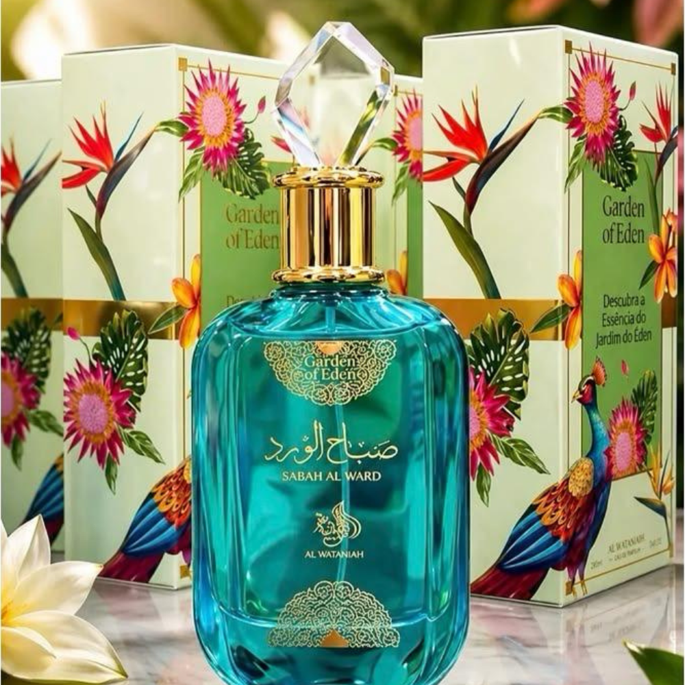 Sabah Al Ward Garden of Eden | 100ml Feminino EDP – Al Wataniah (Original)