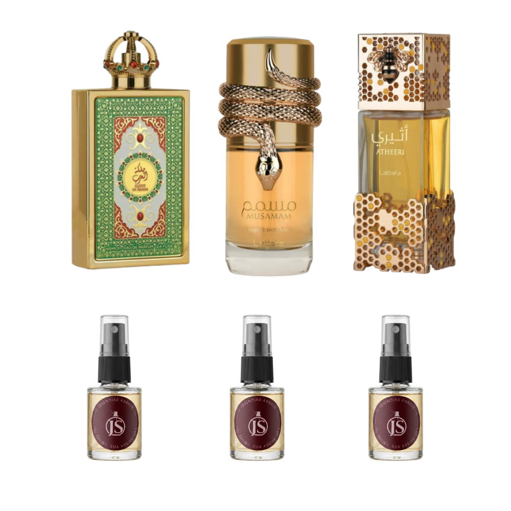 Combo Rainha do Luxo | Queen of Arabia • Musamam White Intense • Atheeri